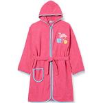Roze Badstoffen Playshoes Kinder badjassen  in maat 140 met motief van Flamingo voor Meisjes 