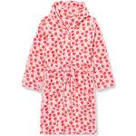 Playshoes Knuffelzachte fleece, ochtendjas, aardbeienbadjas voor meisjes, Roze 14, 86/92 cm
