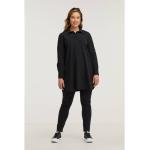 Zwarte Polyamide Lange blouses  in Grote Maten voor Dames 