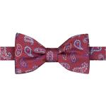 Plus size : Ascot, Silk bow tie with paisley pattern in a Red Plussize: