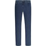 Blauwe Stretch Brax Cadiz Low waist jeans  in Grote Maten  in Grote Maten met Studs voor Heren 