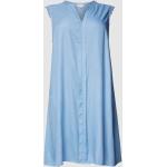 Blauwe Viscose ONLY Gehaakte Grote maten jurken V-hals  in Grote Maten  in Grote Maten Knielang in de Sale voor Dames 