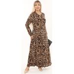 Casual Viscose wasmachinebestendige Casual jurken  in Grote Maten  in Grote Maten met motief van Luipaard in de Sale voor Dames 
