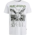 Casual Witte Jersey PME Legend T-shirts met ronde hals Ronde hals  in maat 3XL met motief van Vliegtuigen voor Heren 