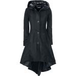 Gothic Zwarte Polyester Poizen Industries Winterjassen  in maat M voor Dames 