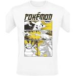Witte Nintendo Pikachu T-shirts  in maat XXL voor Heren 