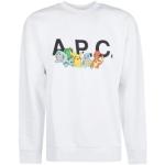 Casual Witte A.P.C. Pokemon All over print Sweatshirts met print  in maat XL in de Sale voor Heren 
