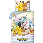 Multicolored Pokemon Pikachu Kinderdekbedovertrekken  in 140x200 voor 1 persoon 