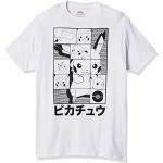 Witte Pokemon Pikachu T-shirts met opdruk  in maat M voor Heren 
