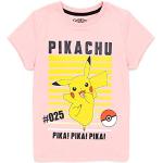 Pokemon T-shirt Meisjes Kids Pikachu Karakter Game Korte Mouw Roze Top 13-14 jaar