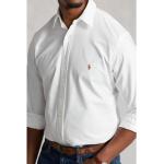 Witte Ralph Lauren Polo Overhemden lange Mouwen button down  in Grote Maten  in maat 4XL voor Heren 