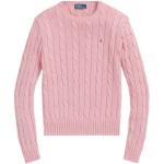 Roze Ralph Lauren Polo Poloshirts met lange mouw Ronde hals  in maat XS voor Dames 