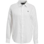 Witte Linnen Ralph Lauren Polo Poloshirts  in maat XS voor Dames 