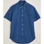 Donkerblauwe Seersucker Ralph Lauren Polo Poloshirts  in maat XXL voor Heren 