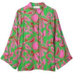 POM Amsterdam blouse met all over print groen/roze