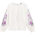 Pom Amsterdam Blouse Embroidery Beige dames
