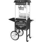 Popcornmachine met onderstel - Retro-ontwerp - Zwart
