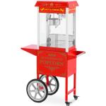 Popcornmachine met trolley - Retro design - 150 / 180 °C - rood - Royal Catering