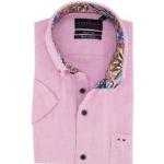 Roze Linnen PORTOFINO Overhemden korte mouwen  in maat M voor Heren 