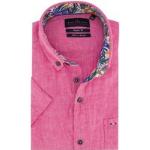 Roze Linnen PORTOFINO Overhemden   in maat M voor Heren 