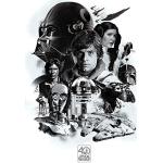 Multicolored Pyramid Star Wars Posters 