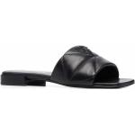 Zwarte Prada Gewatteerde Platte sandalen  in maat 36 met Instap voor Dames 