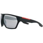 Zwarte Linea Rossa Oversized zonnebrillen voor Heren 