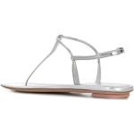 Zilveren Prada Metallic Platte sandalen  voor de Zomer  in maat 34 voor Dames 