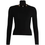Vintage Zwarte Viscose Alexander McQueen Metallic Sweatshirts  in maat S Metallic voor Dames 