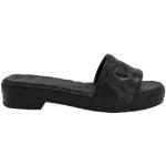 Vintage Zwarte Rubberen Sandalen  voor de Zomer  in maat 41 in de Sale voor Dames 