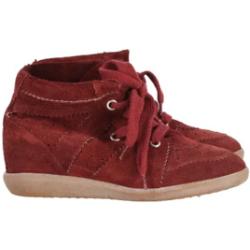 Pre-owned Suede sneakers Isabel Marant Pre-owned , Red , Dames