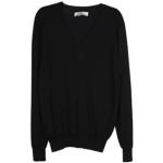 Vintage Zwarte Wollen Saint Laurent Paris Sweatshirts V-hals  in maat M in de Sale voor Dames 