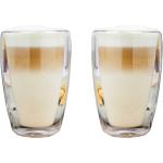 Glazen Latte macchiato glazen met motief van Koffie 2 stuks 