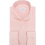 Roze Linnen Profuomo Overhemden  voor Heren 