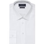Witte Satijnen Stretch Profuomo Overhemden   voor een Stappen / uitgaan / feest  in maat S voor Heren 