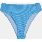 Blauwe Geweven High waist bikini's  voor de Zomer voor Dames 
