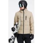 Beige Polyester met hoge kraag Protest Ademende Snowboardjassen  in maat M Sustainable in de Sale voor Heren 