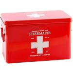 PT Medicine Medicine, opbergdoos, doos, medicijndoos, metaal, rood, large