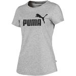 Lichtgrijze Puma T-shirts met ronde hals Ronde hals  in maat M voor Dames 