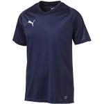 Blauwe Jersey Puma Ademende Voetbalshirts V-hals  in maat XL in de Sale voor Heren 