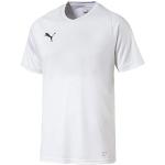 Witte Jersey Puma Ademende Voetbalshirts V-hals voor Heren 