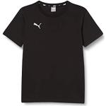 Zwarte Polyester Puma teamGOAL Kinder T-shirts  in maat 116 voor Jongens 