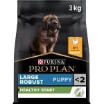 Purina PRO PLAN DOG Large Robust Puppy, droogvoer voor hondenpuppy's met OPTISTART, rijk aan kip & rijst, premium hondenvoer, 3 kg