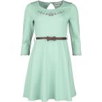 Licht-turquoise Polyester Pusheen Mini jurken Ronde hals  in maat L Kort voor Dames 