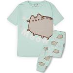 Groene Pusheen All over print Kinderpyjama's met print met motief van Katten voor Meisjes 