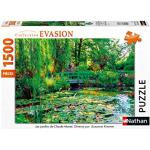 Nathan 87800 puzzel, de tuinen van Claude Monet, Giverny, volwassenen en kinderen vanaf 14 jaar, hoogwaardige puzzel, collectie Evasion, 1500 stukjes