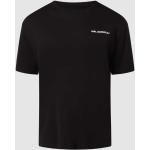 Zwarte Karl Lagerfeld T-shirts met ronde hals Ronde hals  in maat M Bio in de Sale 