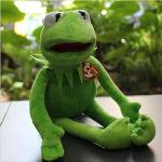 Qtwmhb Kermit kikker knuffel verjaardagscadeau pop Sesamstraat pop Kobe