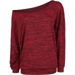 Bordeaux-rode Polyester EMP Gebreide truien  in Oversize voor Dames 