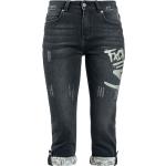 Zwarte Polyester EMP Capri jeans  in maat L met motief van Graffiti voor Dames 